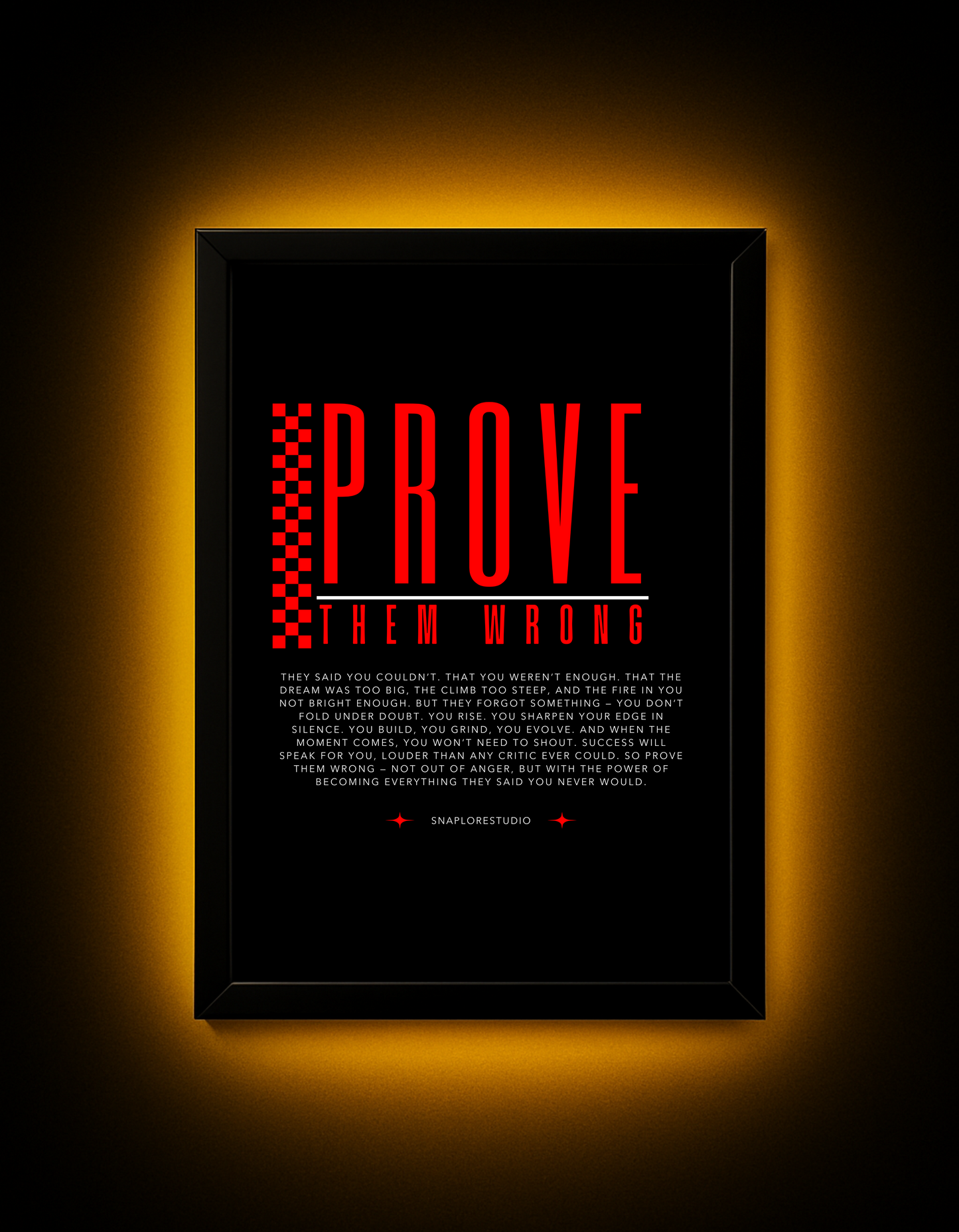 Prove Them Wrong – Motivational A4 Wall Art (3 Color Variants)